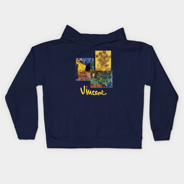 Vincent van Gogh Fine Art Kids Hoodie by MasterpieceCafe